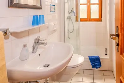 Ein Badezimmer in der Unterkunft Petra