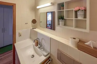 Ein Badezimmer in der Unterkunft Christl