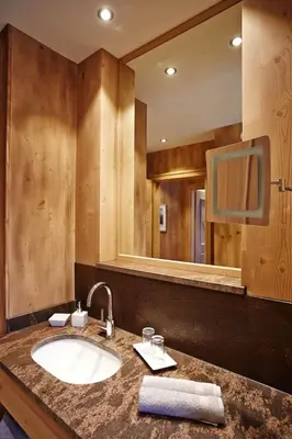 Ein Badezimmer in der Unterkunft Suite Linde - Chalet Bergerhöh