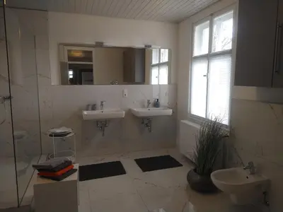 Ein Badezimmer in der Unterkunft Fürstlich Wohnen im Herrenhaus