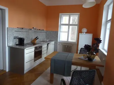 Küche/Küchenzeile in der Unterkunft Fürstlich Wohnen im Herrenhaus
