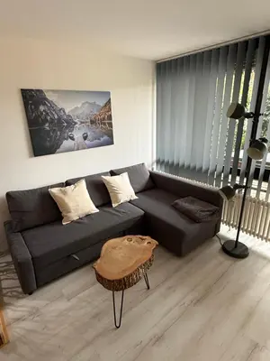 Ein Sitzbereich in der Unterkunft Moderne FeWo - Studio16 mit Bergblick