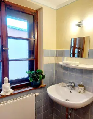 Ein Badezimmer in der Unterkunft 50qm Appartement Rosenheim Innenstadt