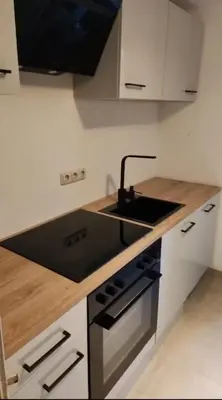 Küche/Küchenzeile in der Unterkunft 50qm Appartement Rosenheim Innenstadt