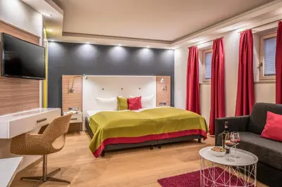 Ein Bett oder Betten in einem Zimmer der Unterkunft Inspiration am See