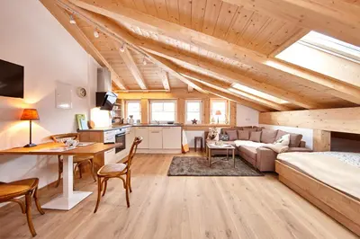 Ein Bett oder Betten in einem Zimmer der Unterkunft Ferienwohnung Ostermair Apartment Gudiberg