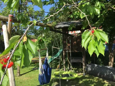 Ein Garten an der Unterkunft Apartments Donebauer