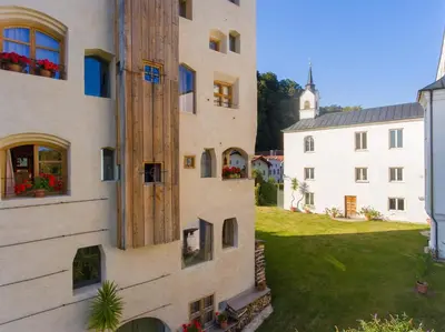 Das Gebäude in dem sich die Ferienwohnung befindet