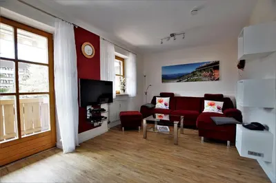 TV/Unterhaltungsangebot in der Unterkunft Ferienwohnung Benediktenwand