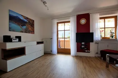 TV/Unterhaltungsangebot in der Unterkunft Ferienwohnung Benediktenwand