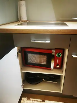 Küche/Küchenzeile in der Unterkunft Ferienapartment Opitz - Zugspitzregion