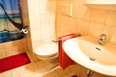 Ein Badezimmer in der Unterkunft Ferienwohnung AmmerZonas & AmmerZone