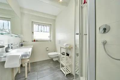 Ein Badezimmer in der Unterkunft Ferienwohnung Alpspitze