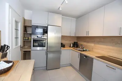 Küche/Küchenzeile in der Unterkunft Ferienwohnung Zugspitze