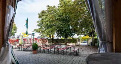 Ein Garten an der Unterkunft Jagerhof