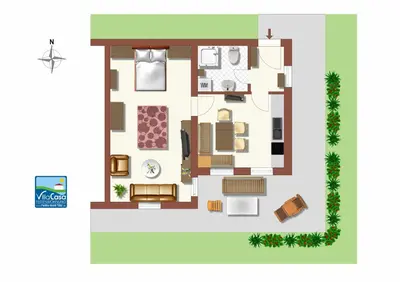 Grundriss der Unterkunft Villa Casa