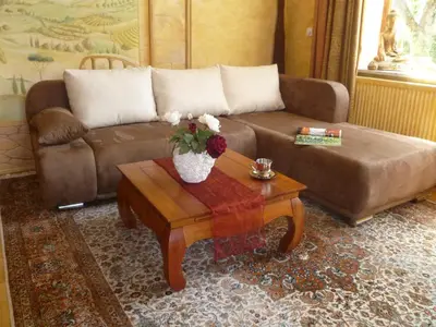 Ein Sitzbereich in der Unterkunft Villa Casa