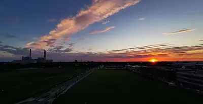 Blick auf den Sonnenuntergang/Sonnenaufgang von des Hotels aus oder aus der Nähe