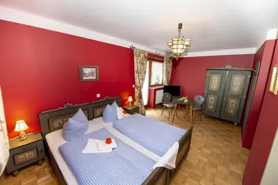 Ein Bett oder Betten in einem Zimmer der Unterkunft Pension Maria