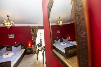 Ein Bett oder Betten in einem Zimmer der Unterkunft Pension Maria