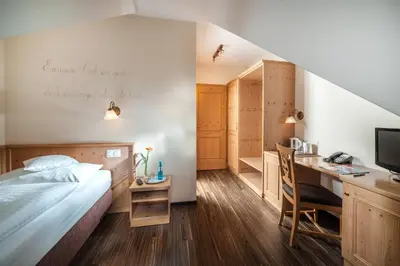 Ein Bett oder Betten in einem Zimmer der Unterkunft Hotel Eschenhof