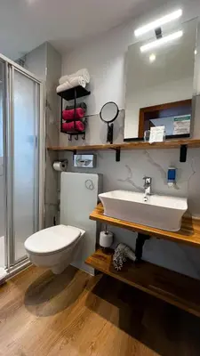 Ein Badezimmer in der Unterkunft Kurhotel Wiedenmann