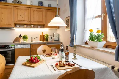 Küche/Küchenzeile in der Unterkunft Landhaus Hubertus