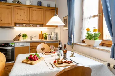 Küche/Küchenzeile in der Unterkunft Landhaus Hubertus