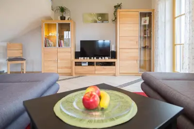 TV/Unterhaltungsangebot in der Unterkunft Ferienwohnung Rosalie