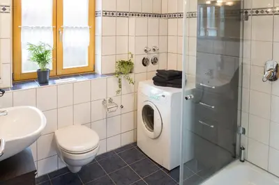 Ein Badezimmer in der Unterkunft Ferienwohnung Rosalie