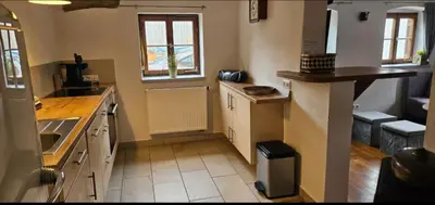 Küche/Küchenzeile in der Unterkunft Nette's Ferienhaus
