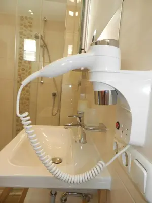 Ein Badezimmer in der Unterkunft Nette's Ferienhaus