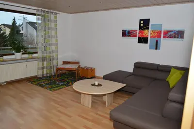 Ein Sitzbereich in der Unterkunft Ferienwohnung Gabler