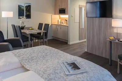 TV/Unterhaltungsangebot in der Unterkunft AINO Aparthotel Olympiapark