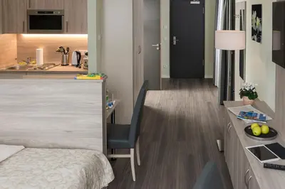 TV/Unterhaltungsangebot in der Unterkunft AINO Aparthotel Olympiapark
