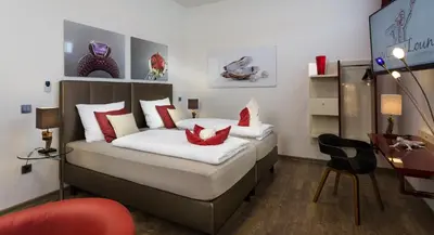 Ein Bett oder Betten in einem Zimmer der Unterkunft Wuschl Lounge