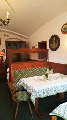 Ein Sitzbereich in der Unterkunft Villa Bergkristall