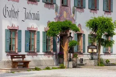 Das Gebäude in dem sich die Pension befindet