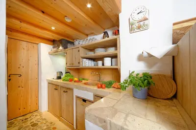 Küche/Küchenzeile in der Unterkunft Hagerhof