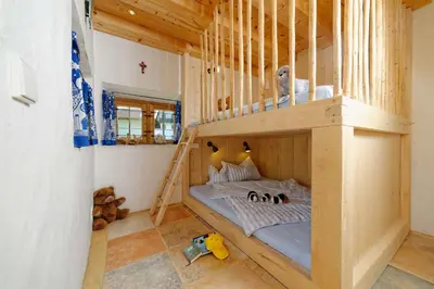 Ein Bett oder Betten in einem Zimmer der Unterkunft Hagerhof