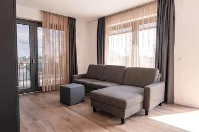 Ein Sitzbereich in der Unterkunft Living Neuburg