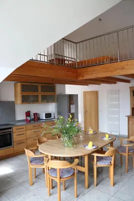 Küche/Küchenzeile in der Unterkunft Apartment Dachgalerie 110 m2