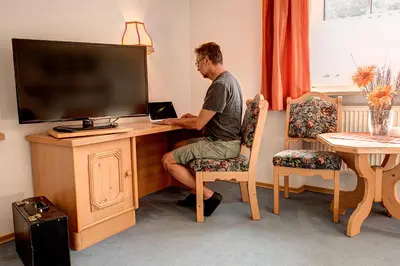 TV/Unterhaltungsangebot in der Unterkunft Hotel Huber