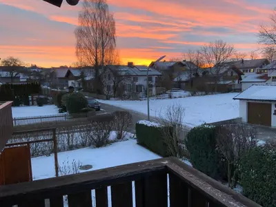 Sunny apartment in Pähl im Winter