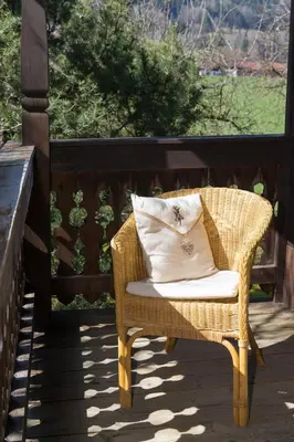 Ein Balkon oder eine Terrasse in der Unterkunft Gästehaus Funk