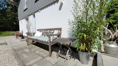 Ein Garten an der Unterkunft Tegernsee Chalet