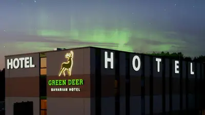 Ein Zertifikat, Auszeichnung, Logo oder anderes Dokument, das in der Unterkunft Green Deer Bavarian Hotel ausgestellt ist