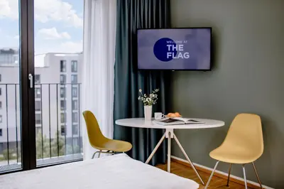 TV/Unterhaltungsangebot in der Unterkunft THE FLAG München M.