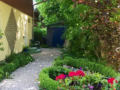 Ein Garten an der Unterkunft Villa Musica