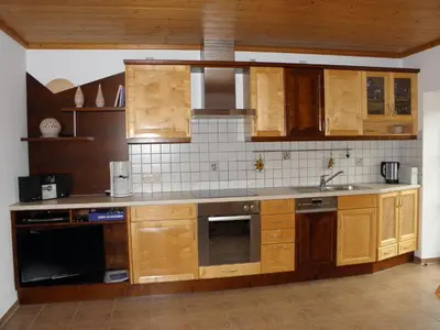 Küche/Küchenzeile in der Unterkunft Ferienwohnung Fritzenwenger